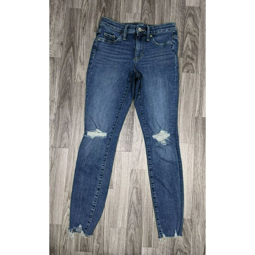 Universal Thread Size 0 / 25 R High Rise Distressed Denim Jeans Jeggings